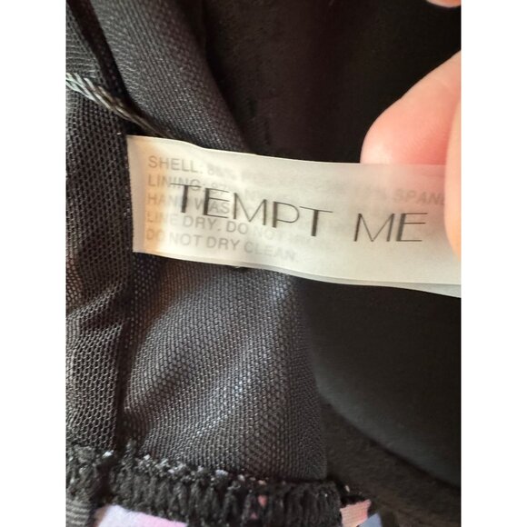 Tempt Me Two Piece Womens Bikini Size L Multicolor Animal Print Halter Padded To - Picture 4 of 12